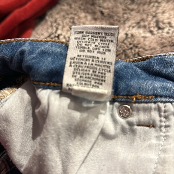 Kendall + Kylie The Icon style  distressed Jean Short Sz 24 - Picture 8 of 11